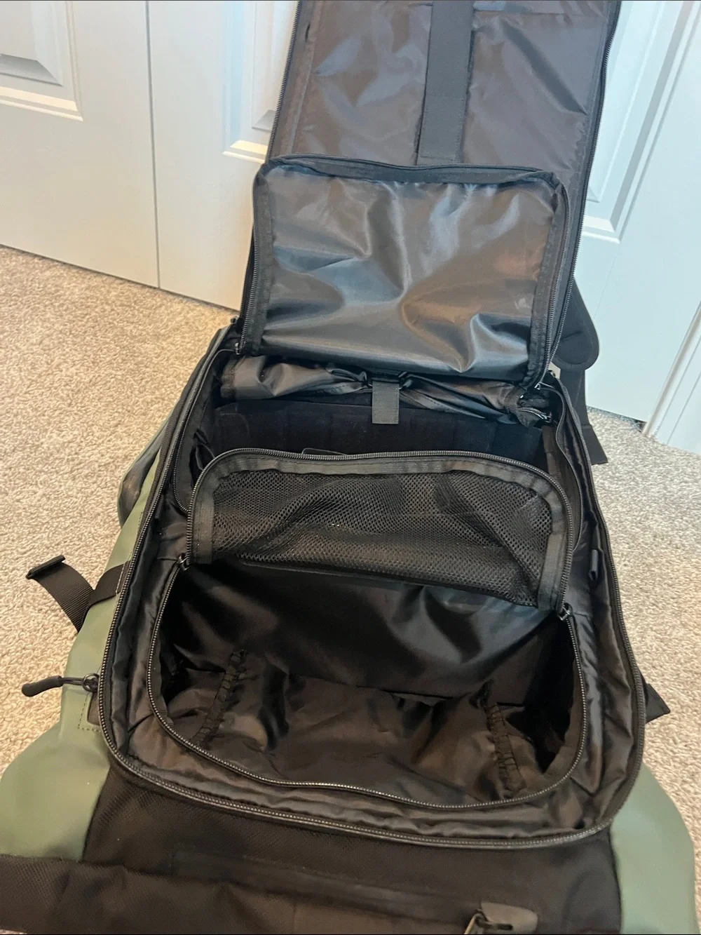 WANDRD PRVKE 21L Camera Backpack Green Roll Top w/ Camera Cube Laptop Travel Bag